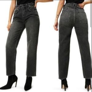 GOOD AMERICAN
Good 90's Duster cropped high-rise straight-leg jeans